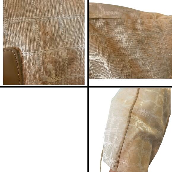 Chanel CC Signature Beige Travel Line Purse Tote - Picture 12 of 14